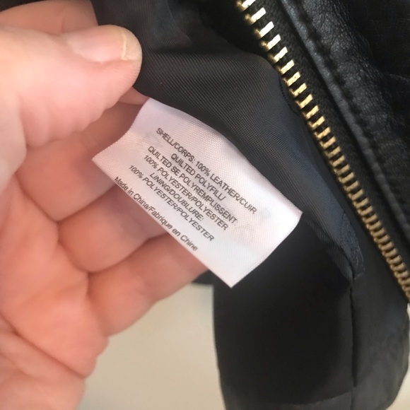 🔶TORY BURCH | XL | Soft Leather Moto - Picture 10 of 16